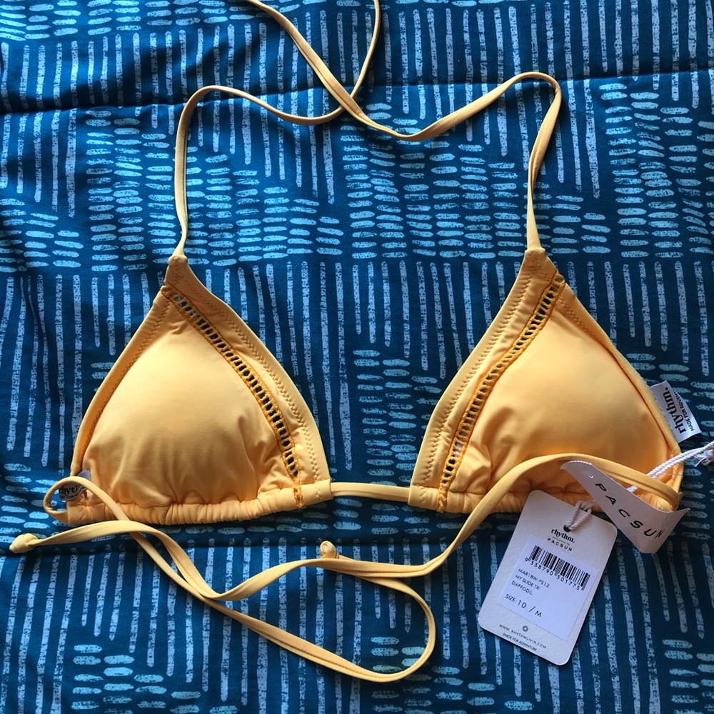 Pac Sun yellow bikini top!